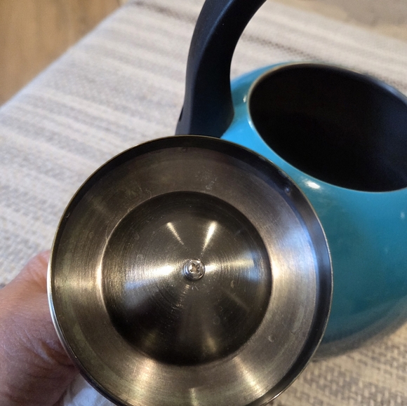 Luxgrace Tea Kettle -3.0 Q Turquoise/Blue stovetop Whistling Stainless Steel - Picture 6 of 10